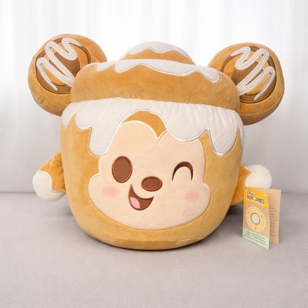 Disney Munchlings Mickey Cinnamon Roll Bun Plush 14.5" Baked Treats NWT